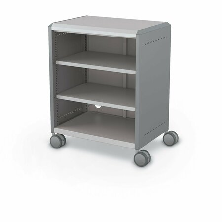 MOORECO Compass Cabinet Midi H2 With Shelves Cool Grey 36.1in H x 28.4in W x 19.2in D B2A1B1D1X0